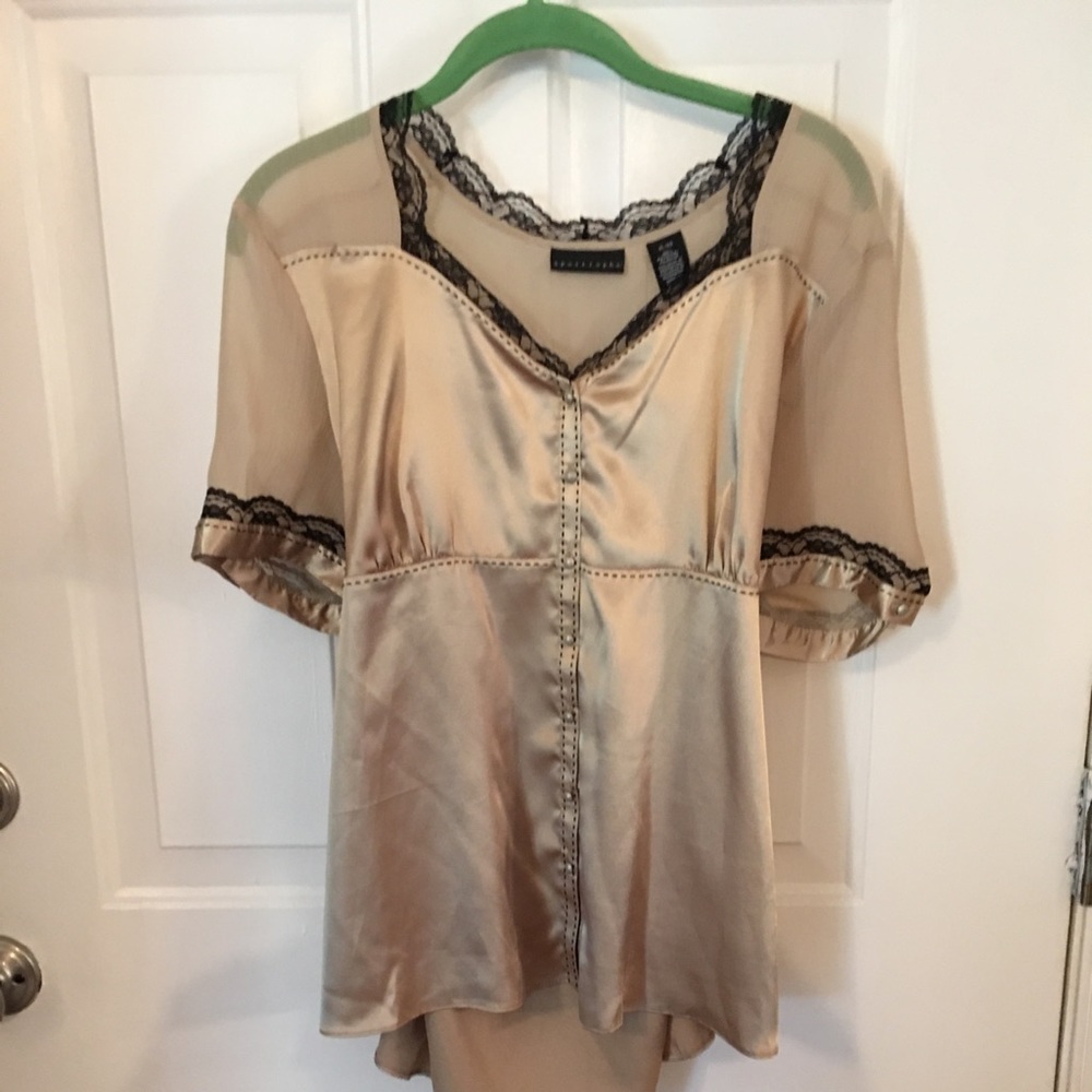 💕XL sexy blouse with belt